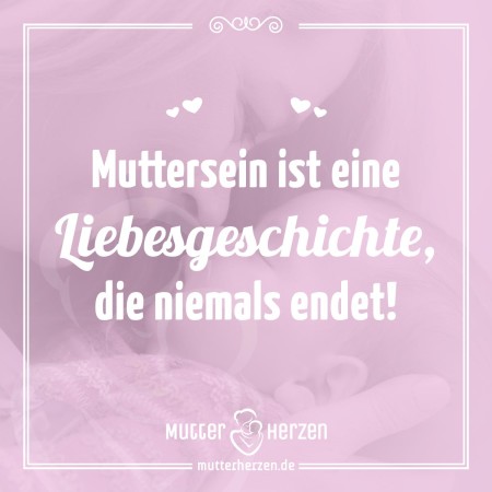 Mutterliebe endet nie Mutterherzen