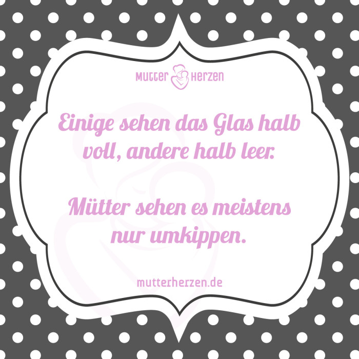 Glas halb voll halb leer umkippen