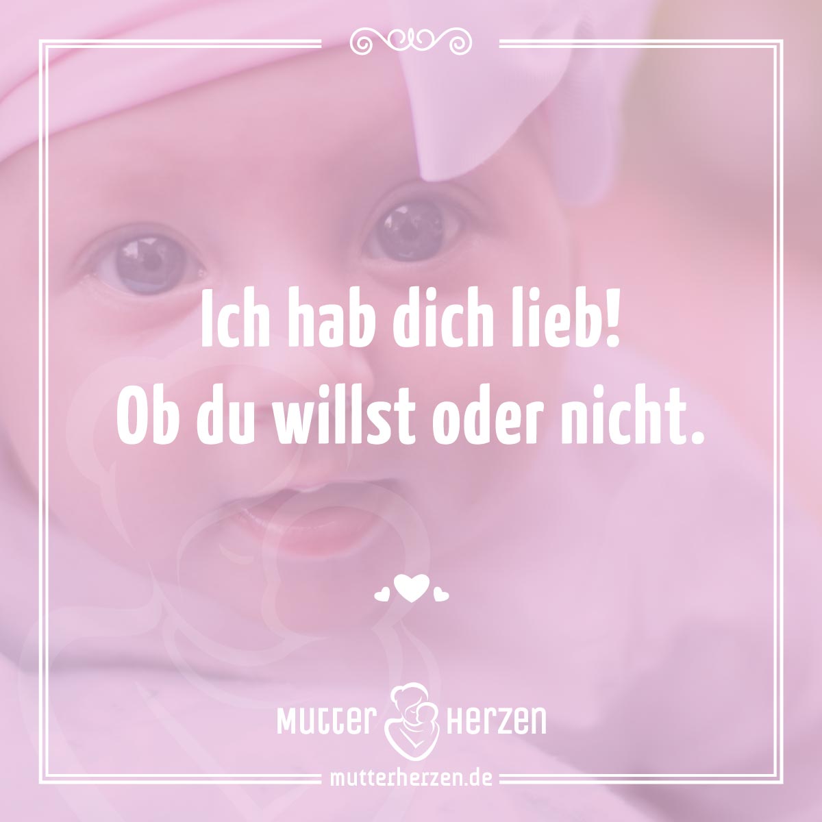 Liebe zwischen Mutter und Kind Mutterherzen