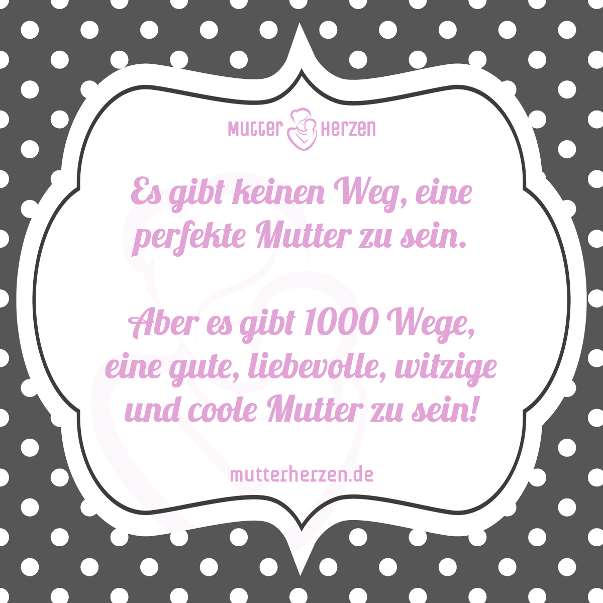 Eine liebevolle Mutter sein Mutterherzen