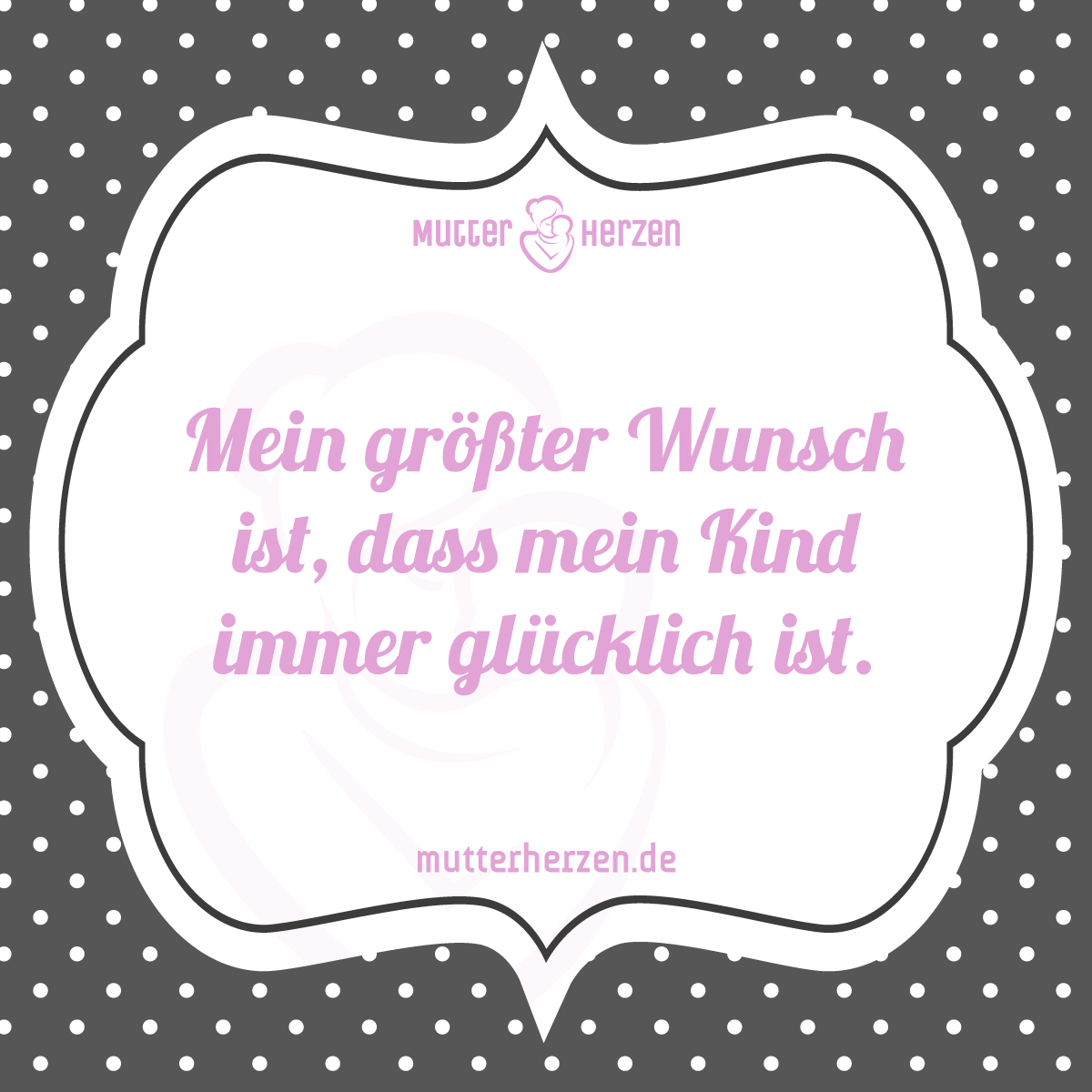 Glückliche Kinder, glückliche Eltern Mutterherzen