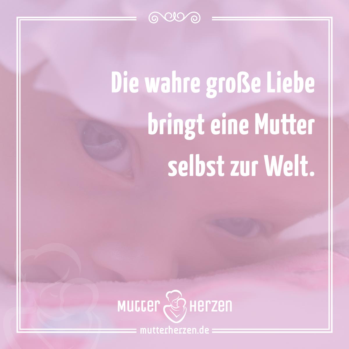 Mutterliebe endet nie Mutterherzen
