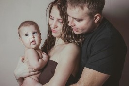 Familie Vater Mutter Kind Baby