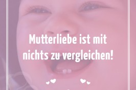 Mutterliebe ist mit nichts zu vergleichen